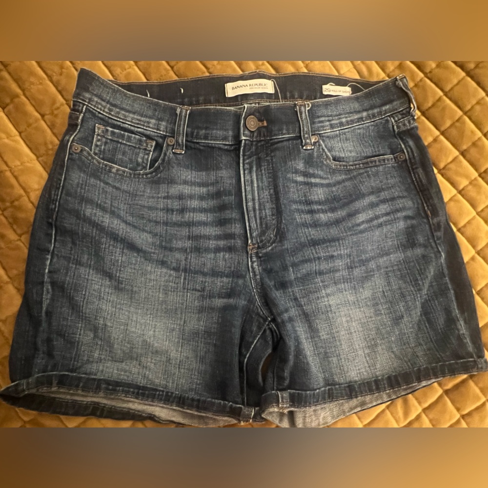 Banana Republic Dark Wash Jean Shorts